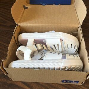 New w/ box white Sandals